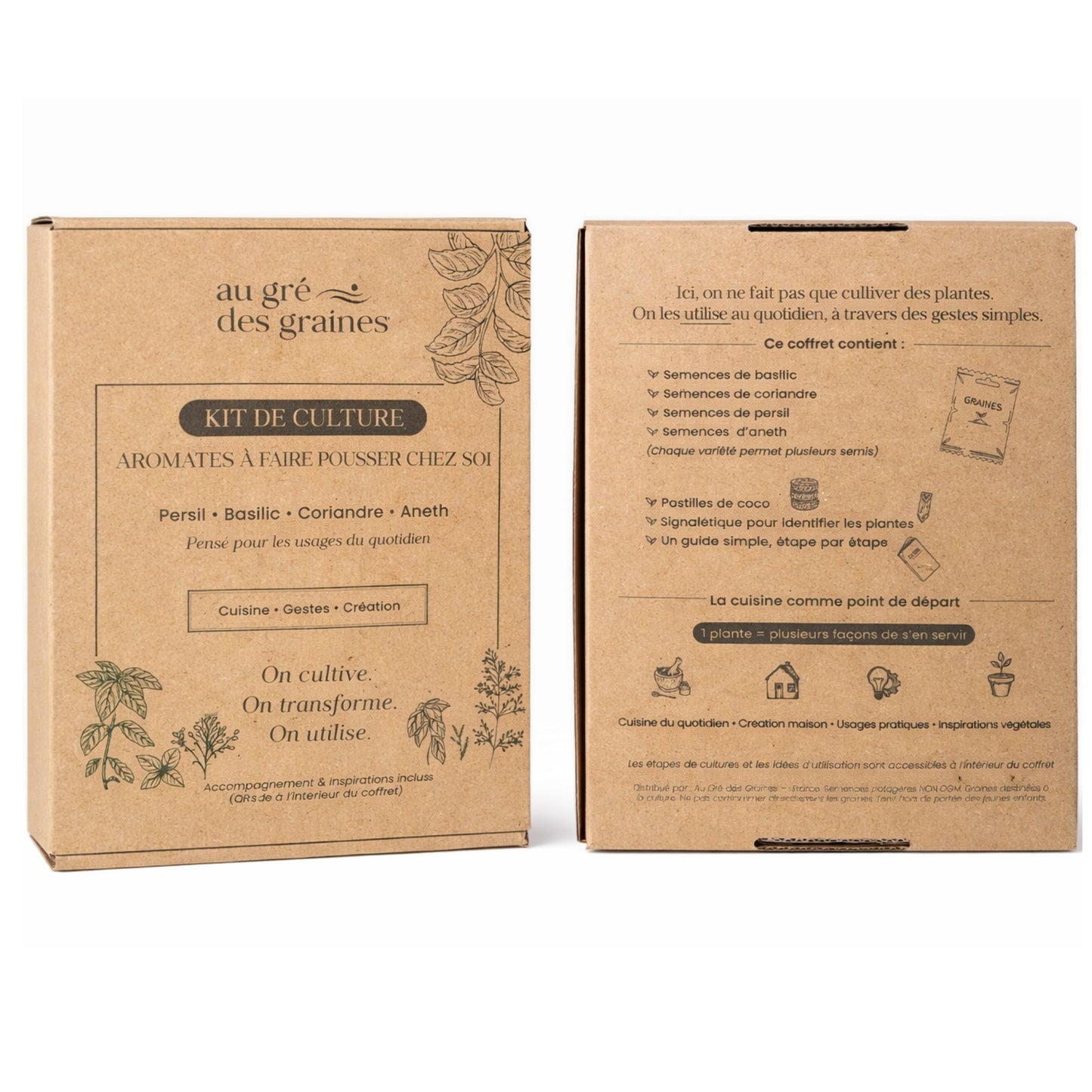 Kit Plantes Aromatiques – Faites pousser vos aromates à la maison