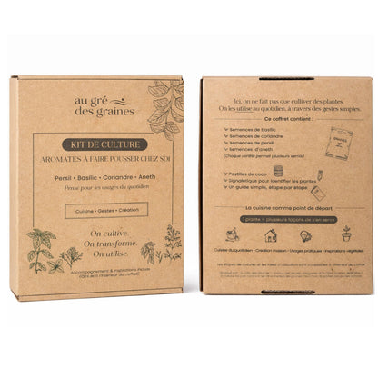 Kit Plantes Aromatiques – Faites pousser vos aromates à la maison