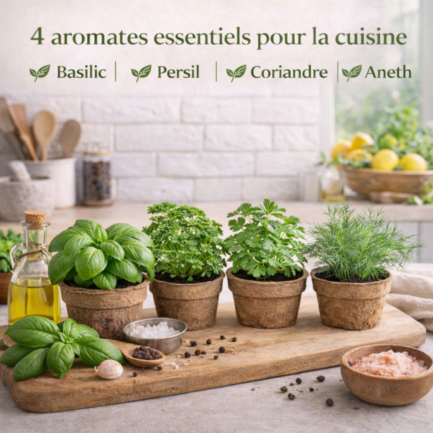 Kit Plantes Aromatiques – Faites pousser vos aromates à la maison