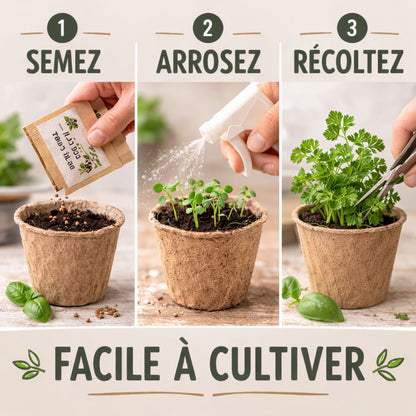 Kit Plantes Aromatiques – Faites pousser vos aromates à la maison