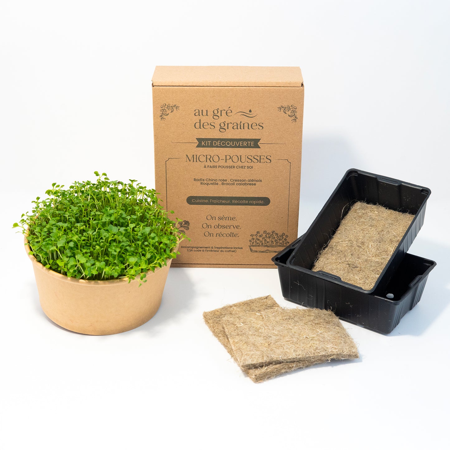 Kit micro-pousses – Faites pousser vos super-aliments à la maison