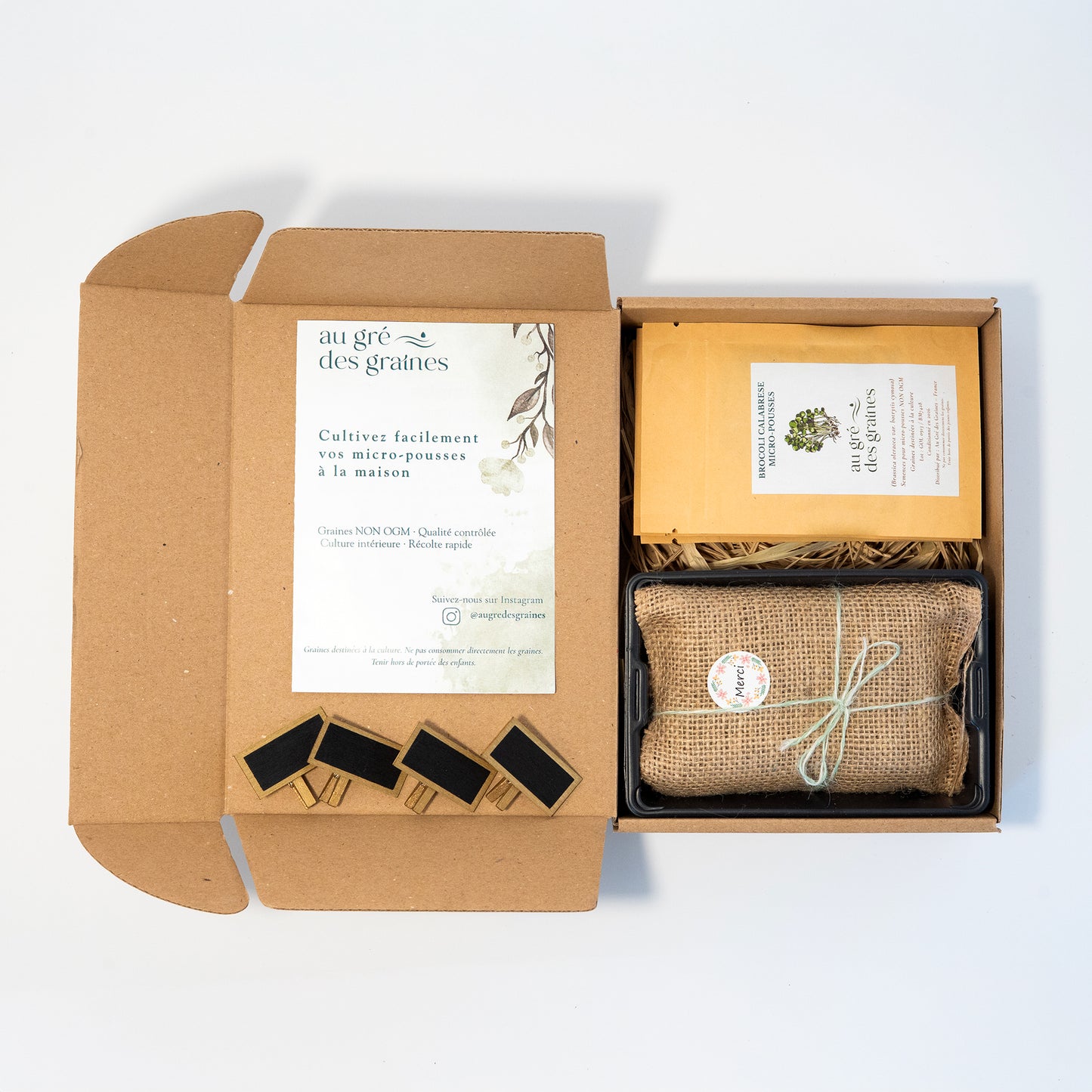 Kit micro-pousses – Faites pousser vos super-aliments à la maison