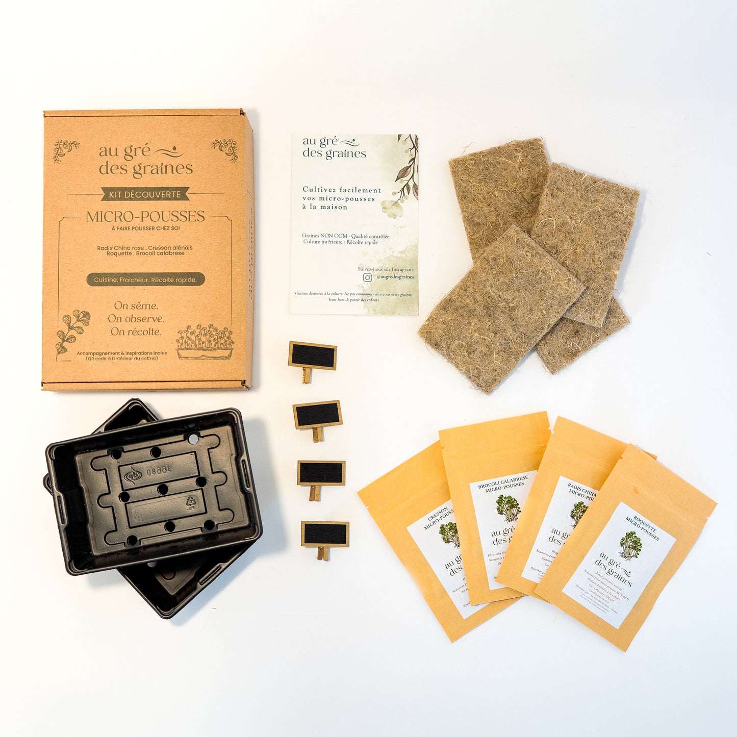 Kit micro-pousses – Faites pousser vos super-aliments à la maison