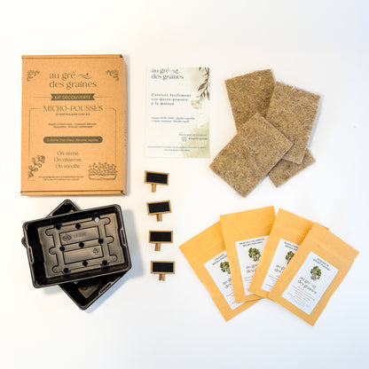 Kit micro-pousses – Faites pousser vos super-aliments à la maison