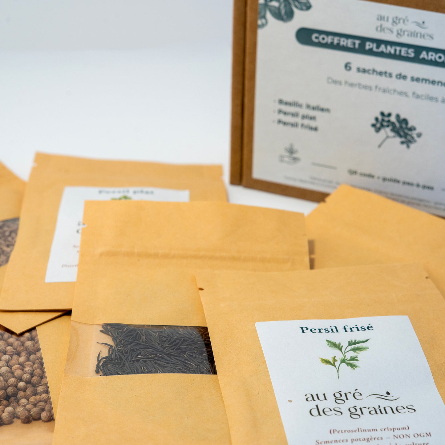 Kit 6 sachets de graines aromatiques – Cultivez & cuisinez toute l’année
