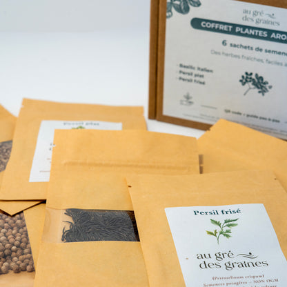 Kit 6 sachets de graines aromatiques – Cultivez & cuisinez toute l’année