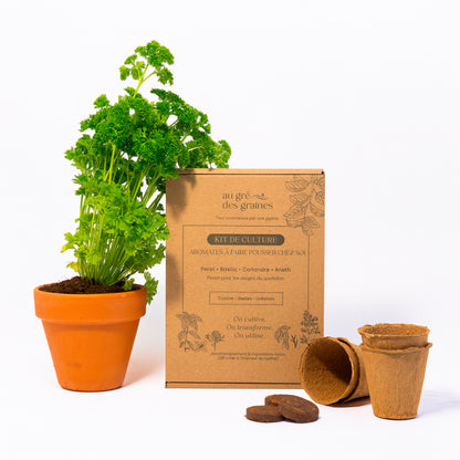 Kit Plantes Aromatiques – Faites pousser vos aromates à la maison