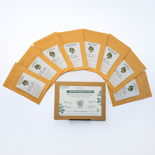 Pack 8 graines micro-pousses – Cultivez toute l’année